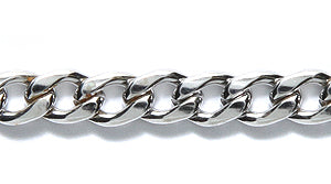 SX012: Chain Stainless Steel 4.6x6.5mm Curb 1FT