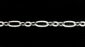 46CX2812: Chain 3-to-1 2.5&4.5mm Oval SIL 1FT