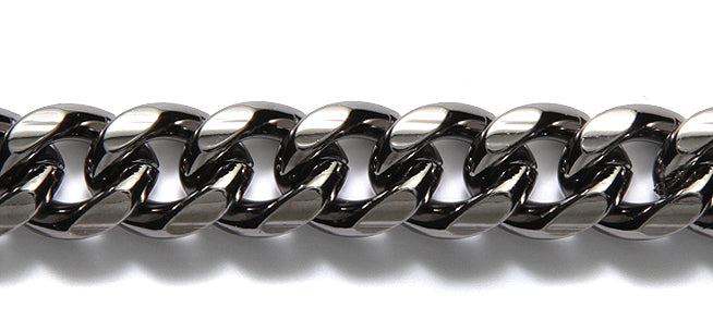 CX917-GM: Chain Steel 11x13.5mm Curb GNMTL 6"