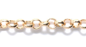 88CX2854: Chain Rolo 4mm Gold 1FT