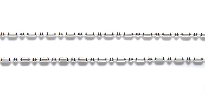 CX903-S: Ball Chain Dot Dash 1.5mm Silver 1FT