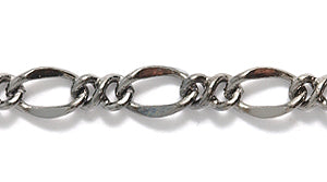 90CX809: Chain Xtra Large 7 And 5mm Figaro GNMTL 1FT