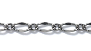 29CX2809: Chain Twist Oval Curb 3x6mm GNMTL 1FT