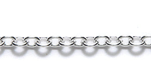 CX924-S: Chain 2.5mm Round Cable Silver 1FT