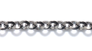 97CX2809: Chain Rolo Diamond Cut 3.5mm GNMTL 1FT