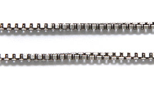 CX153-AS: Chain Box Rolo 1.2mm ANT Silver 1FT