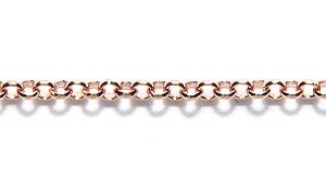 96CX853: Chain Rolo 2mm LNK Rose Gold PLT 1FT