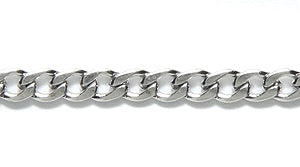 SX006: Chain Solid Stainless Steel 3mm Curb 1FT