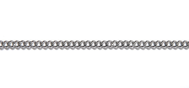 SX140: Chain Stainless Steel 2.25mm Hammer Curb 1FT