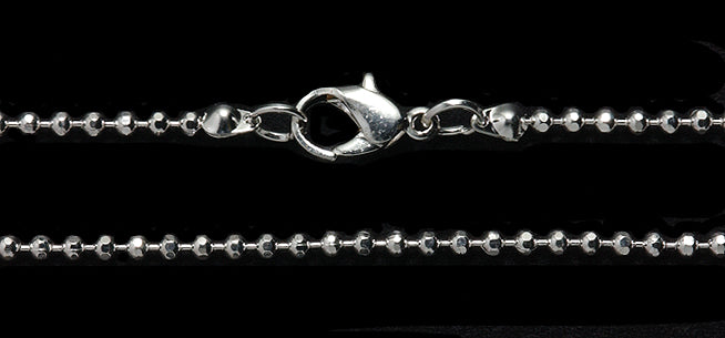 CX5009-18: Neck Chain Bead 2mm 18IN