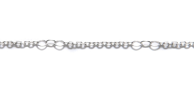 CX4010-SS: Chain Figaro Cable Sterling