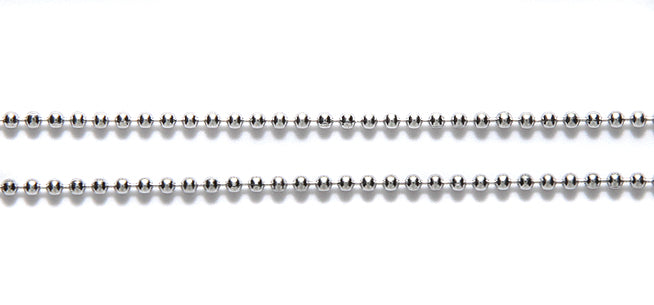 SX016: Chain Stainless Steel 1.5mm Ball Chain 1FT