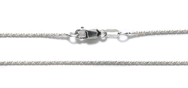 CX138-SS24: SS Necklace .9mm Twisted Diamond Rope 24"