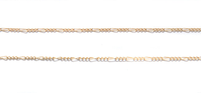 CX894-HG: Chain Extra Fine Figaro 1mm SHG 1FT