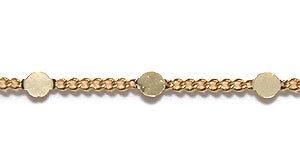 CX929-G: Chain Curb Satellite Gold