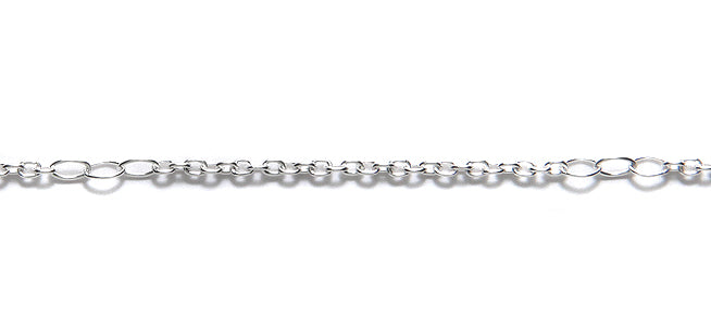 CX4015-SS: Chain Figaro Cable Sterling