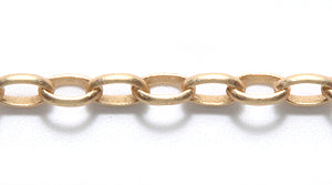 CX912-HG: Chain Oval Rolo 3.5x5.5mm SHG 1FT