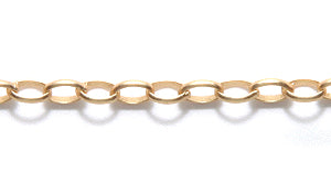 CX910-HG: Chain Oval Rolo 2.5x3.5mm SHG 1FT