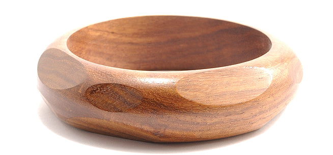 IN421-4: Wood Bangle Sliced 22mm 8 Inch