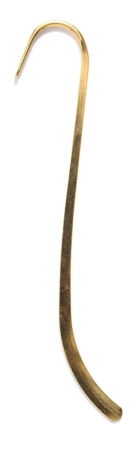 MS235-G: Shepherds Hook Bookmark Gold 4.5in - 1 Piece