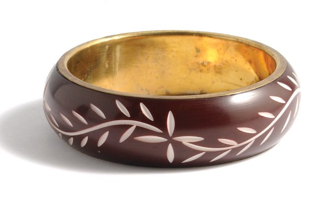 IN410: India Bangle Dark Brown 8 Inches - 1 Piece