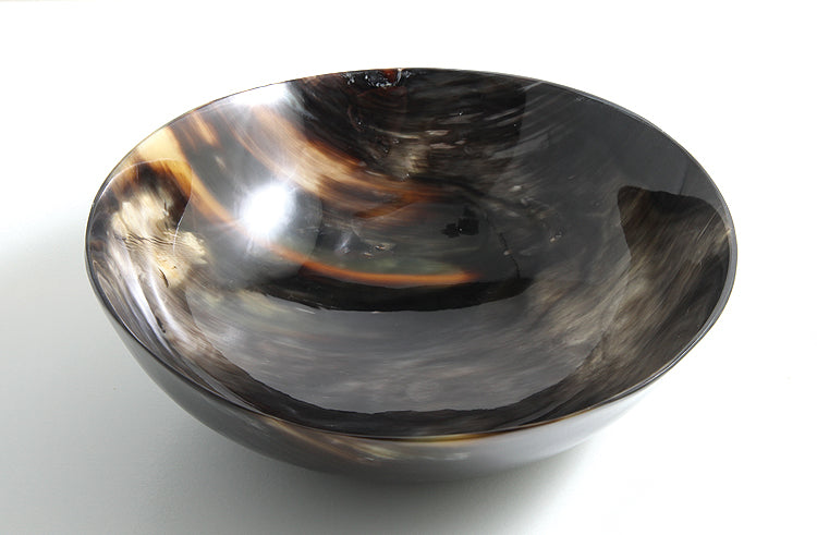 HR108-3: Water Buffalo Horn Bowl 8IN - 1PC