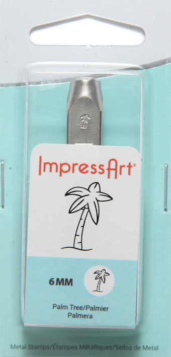 IA1519-M6: Impressart Palm Design Stamp 6mm - 1 Each