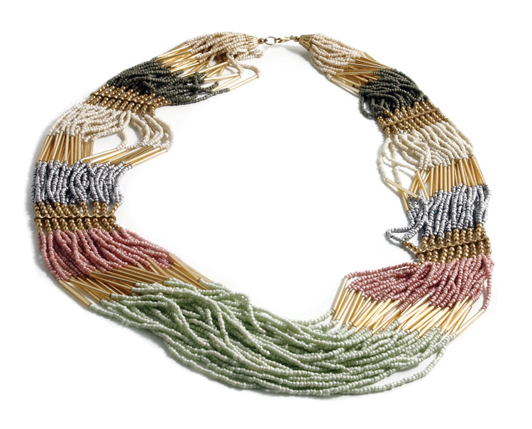 IN475: India Multi Strand Necklace 32 Inch - String