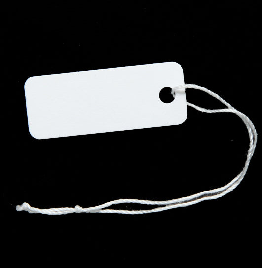 MS6999-M2: Pricing Tag White w/String 12x29mm 100PC