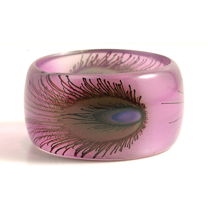 IN419-2: Bangle With Peacock Amethyst