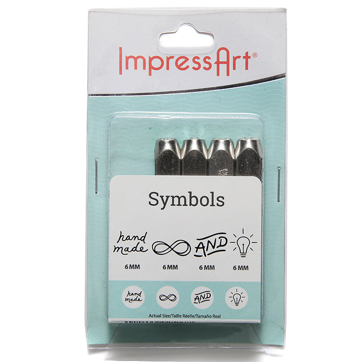 IA154-KX6: Impressart Stamp Symbols Set 6mm 4 Piece - Set