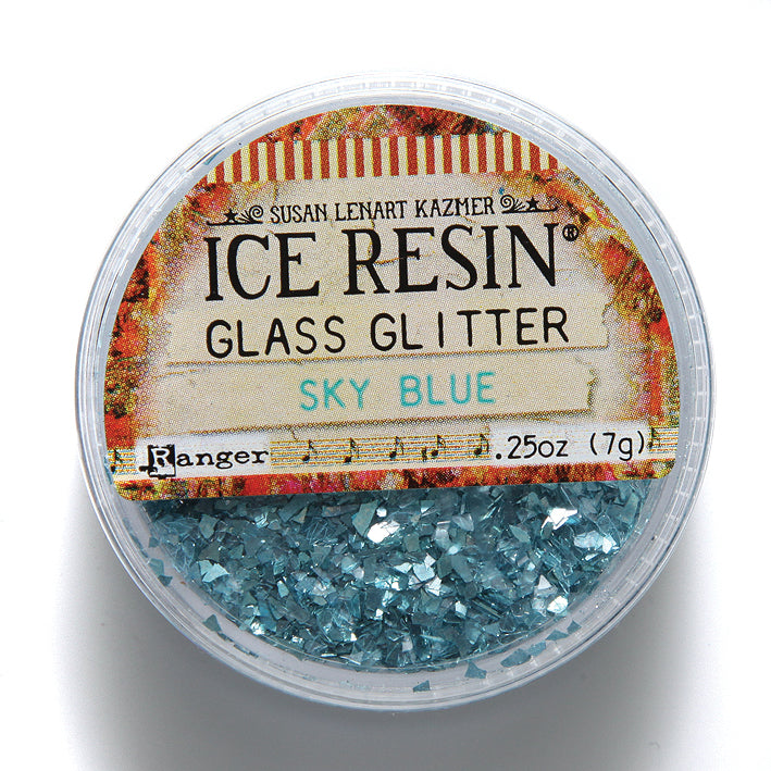 IR102-SKY: Ice Resin Glass Glitter Sky Blue 7 Gram - 1 Each