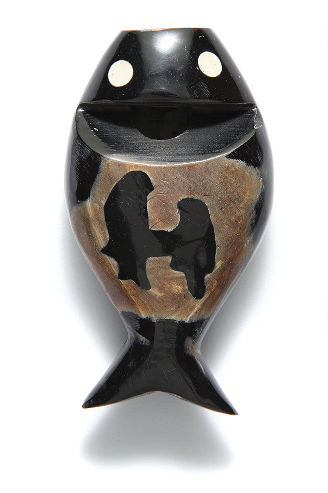 HR102-3: Water Buffalo Horn Fish Whistle 2.5IN - 1PC