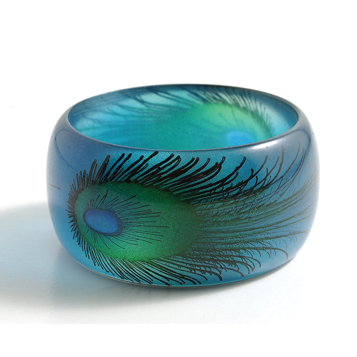 IN419-5: Bangle With Peacock Blue