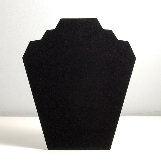 MS6666-B: Necklace Easel Stand Black Velvet 8x8.75