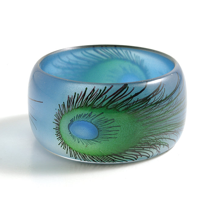 IN419-3: Bangle With Peacock Aqua