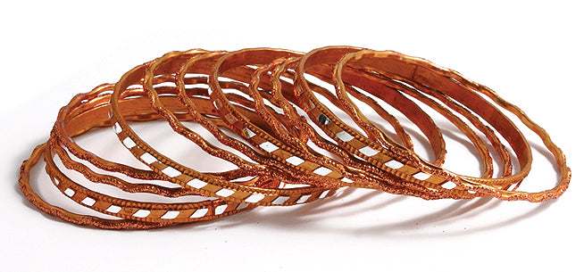 IN144-C: Bracelets Copper 12PC Set