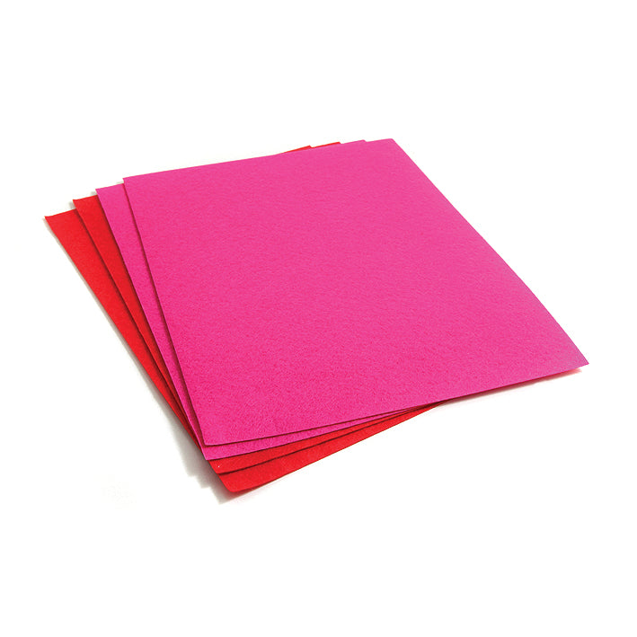 MS621-PRX: Good Felt 8.5x11 Pink Red Mix 4PPK