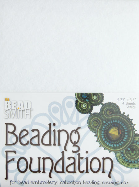 MS620-W4: Beading Foundation White 4.25x5.5 4 SHEETS