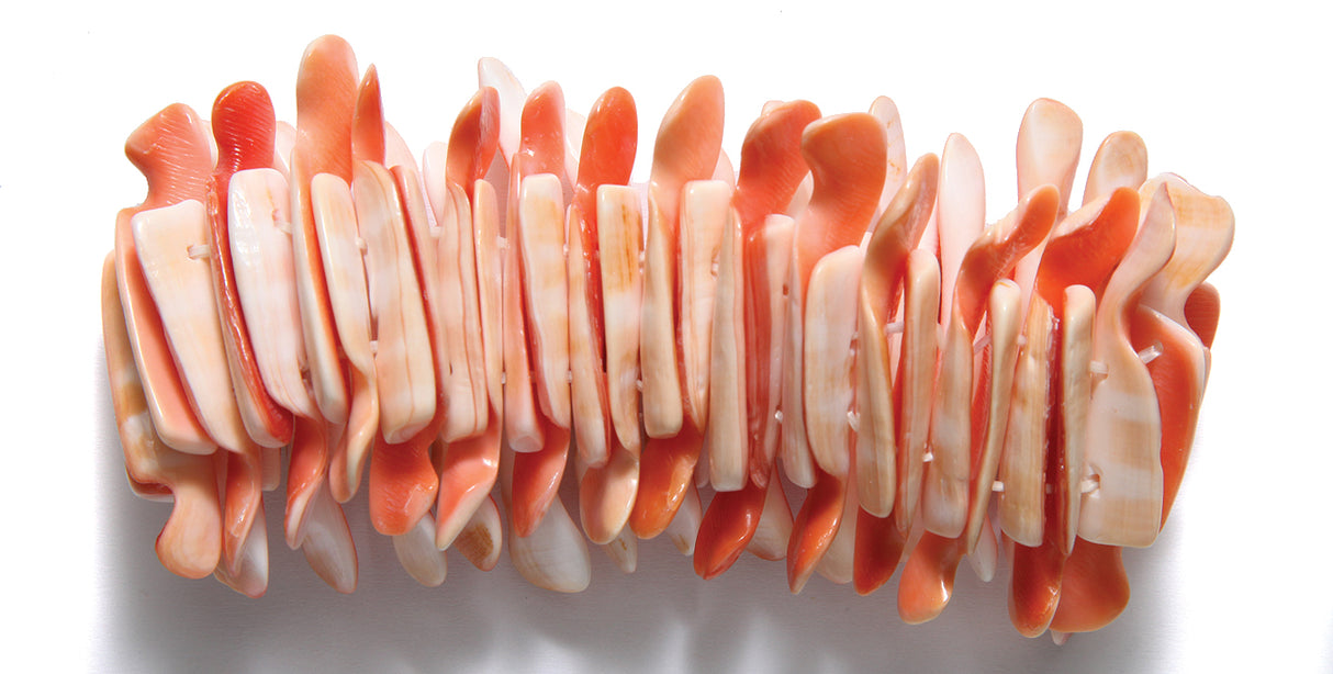 SH935: Pink Shell Stretch Bracelet