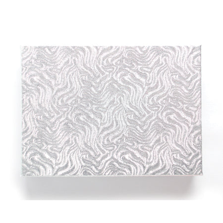 MS6545-S: Gift Box w/Cotton Silver Sw 5 3/8x3 7/8 X1 - 4PC