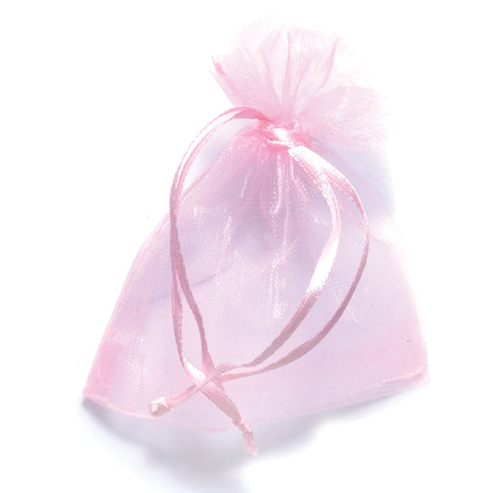 11MS787-91: Jewelry Bag Pink 8.5x10cm-10PC Pack