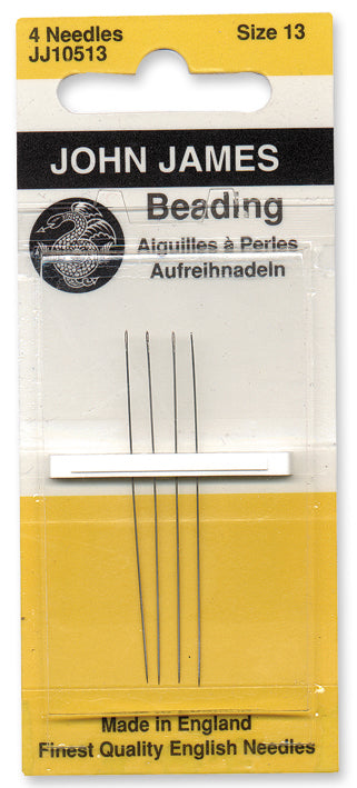 JJ105-13: John James Beading Needle #13 JJ105-13 4PC