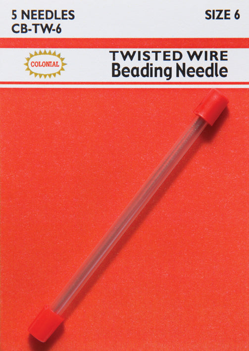 FI285-CB6: Colonial Twisted Wire Needle #6 CB-TW-6 5PC