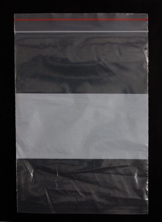 FI762-69: Plastic Bags Zip-close 6x9IN White-100PC