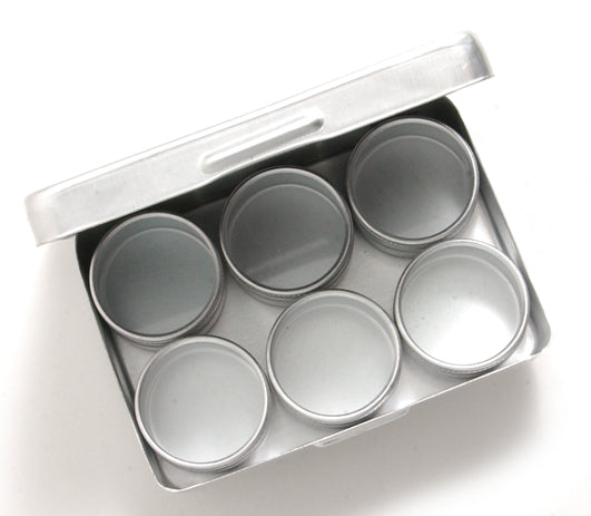 2MS93: Aluminum Box 4x2.75 In 6 Mini Tins-SE