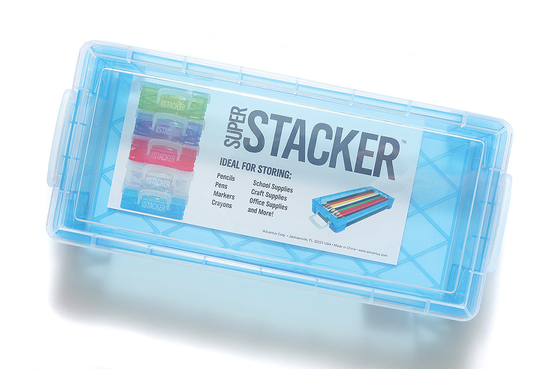 BC4365: Super Stacker Pencil Box 8.25x1.5x3.75 - 1 Each