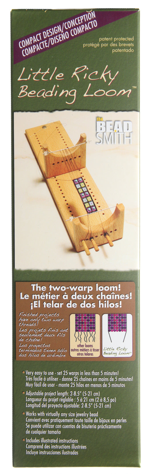 FI419-RV2: Little Ricky Beading Loom 2 Warp - 1 Each