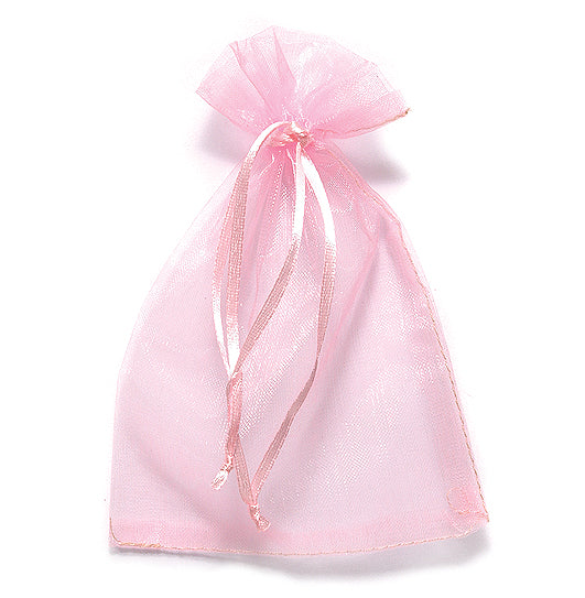 10MS787-91: Jewelry Bag Pink 10x15cm-10PC Pack