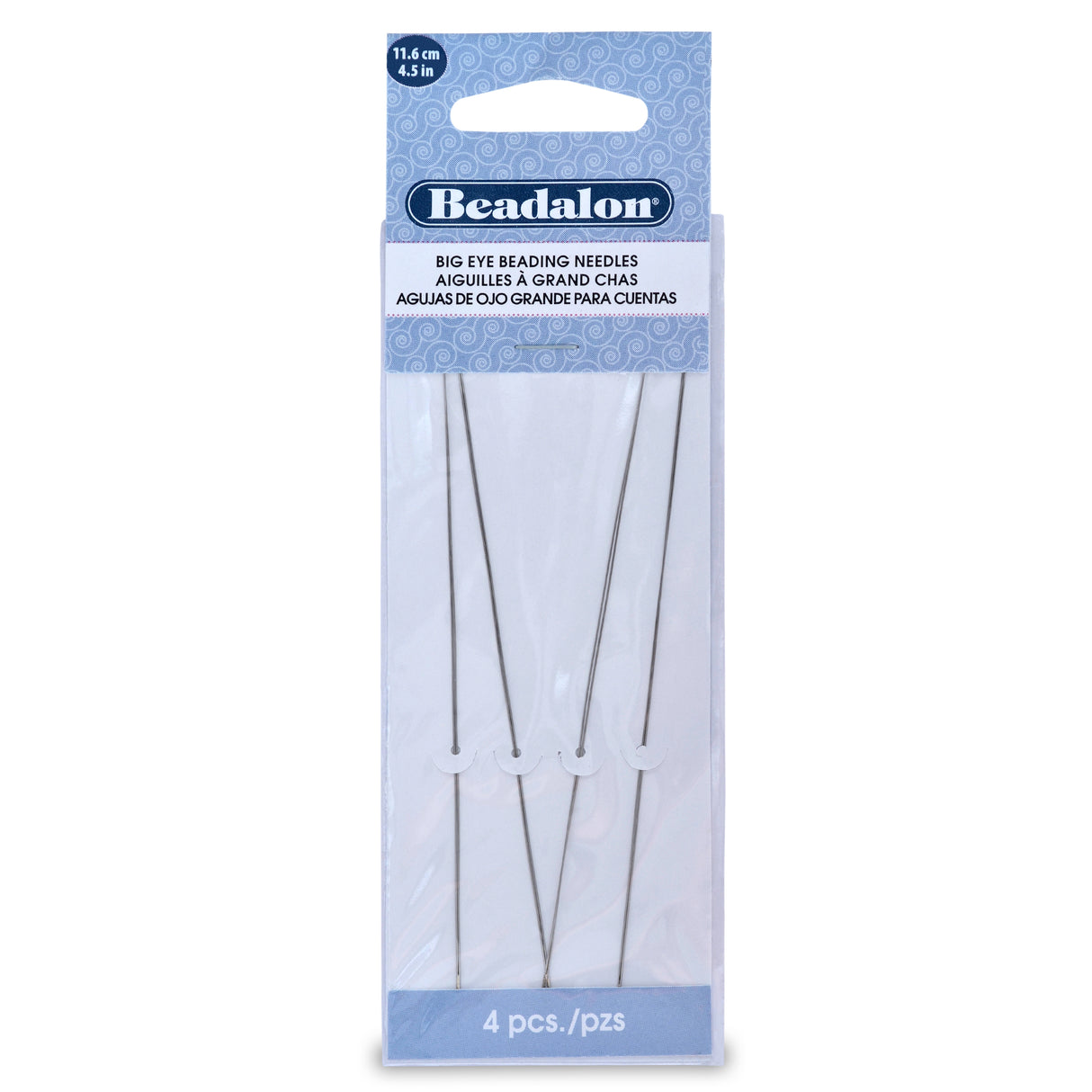 JNEED4.5: Was FI283-4L Beadalon Needle Big Eye 4.5 Inch 4 Piece Package